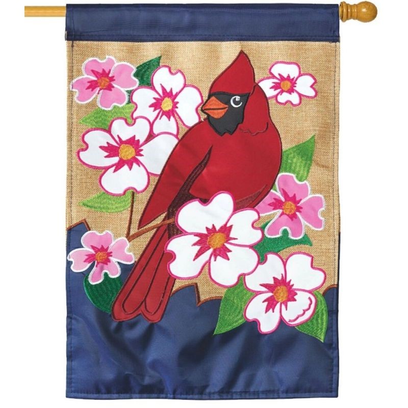 Cardinal Dogwood House Flag